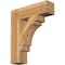 Ekena Millwork Merced Block Rough Sawn Bracket, Western Red Cedar, 6"W x 24"D x 28"H BKT06X24X28MRC05RWR - alternate 1